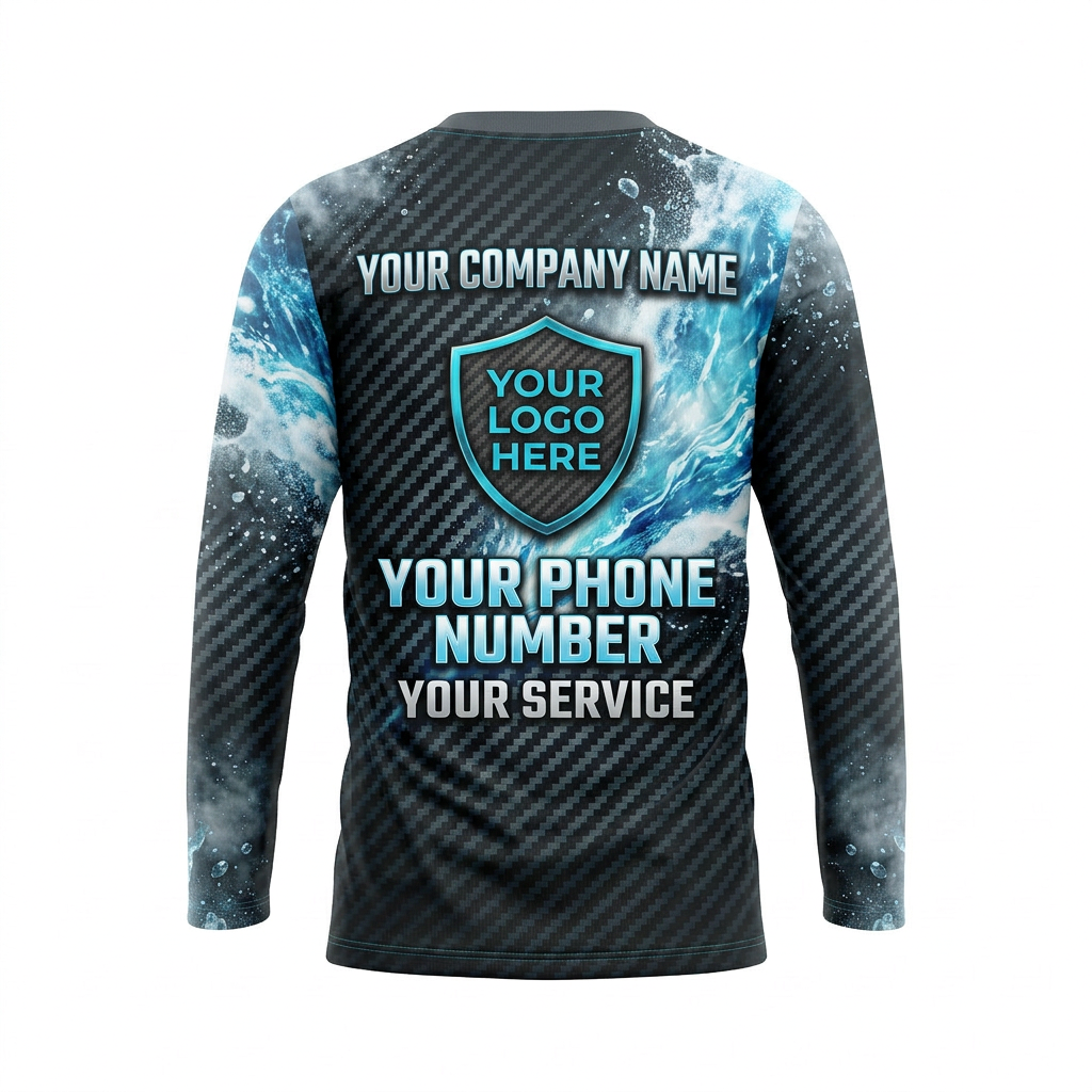 Custom Bleach-Resistant Pressure Washing Uniform Shirt 004