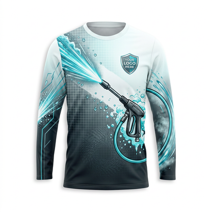 Custom Bleach-Resistant Pressure Washing Uniform Shirt 034