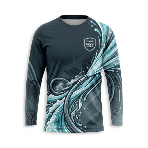 Custom Bleach-Resistant Pressure Washing Uniform Shirt 039