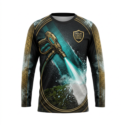 Custom Bleach-Resistant Pressure Washing Uniform Shirt 041