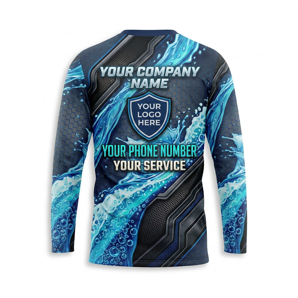 Custom Bleach-Resistant Pressure Washing Uniform Shirt 007