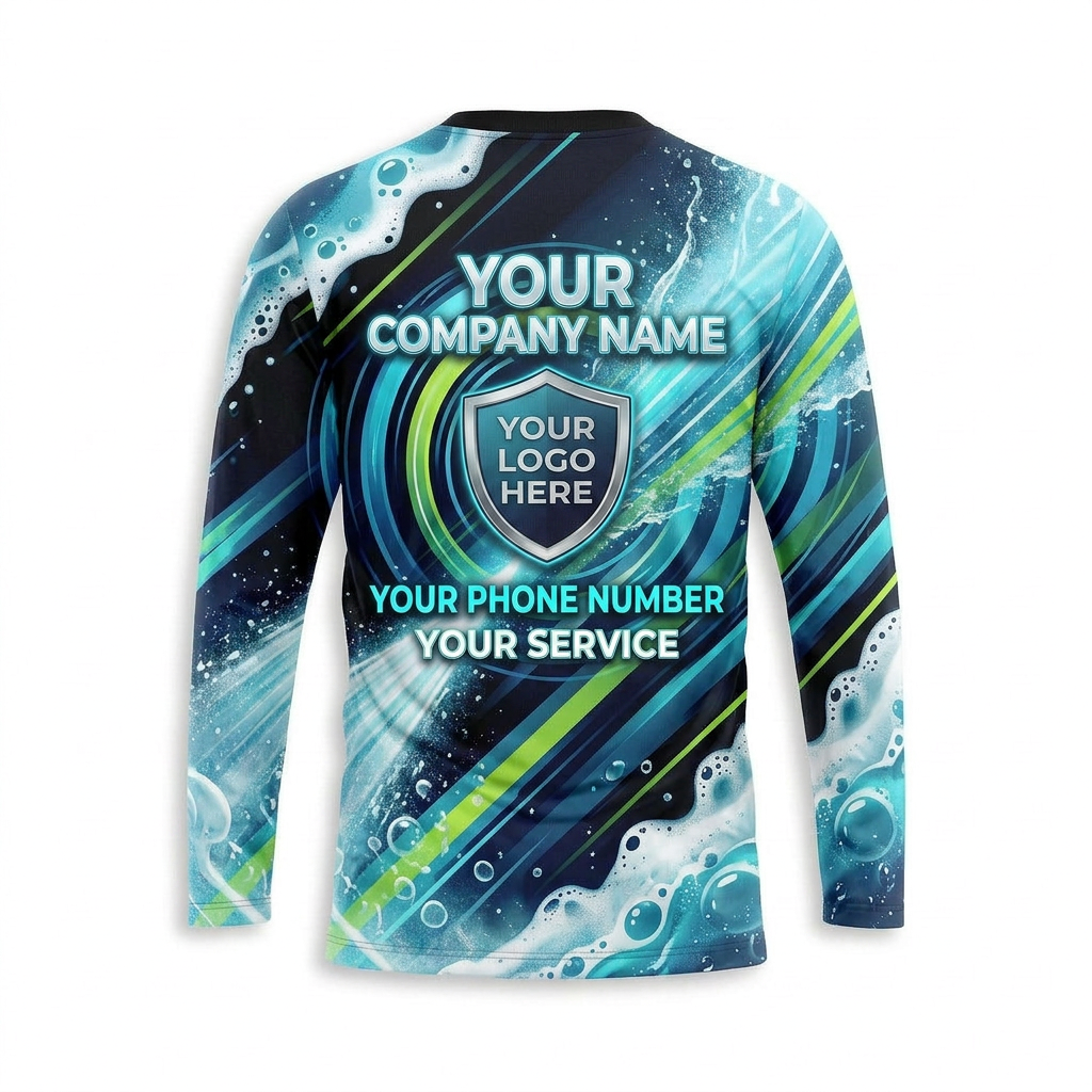 Custom Bleach-Resistant Pressure Washing Uniform Shirt 013
