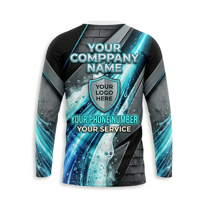 Custom Bleach-Resistant Pressure Washing Uniform Shirt 014