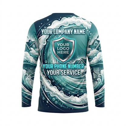 Custom Bleach-Resistant Pressure Washing Uniform Shirt 015