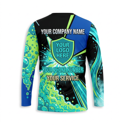 Custom Bleach-Resistant Pressure Washing Uniform Shirt 019