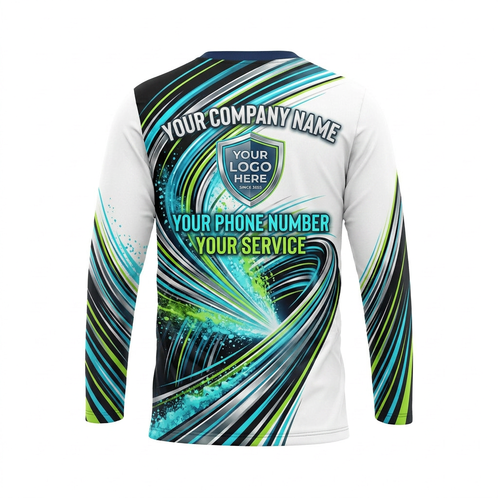 Custom Bleach-Resistant Pressure Washing Uniform Shirt 021