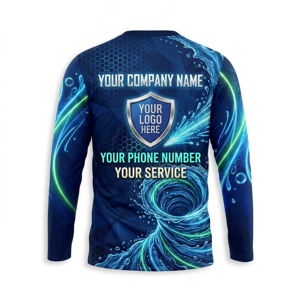 Custom Bleach-Resistant Pressure Washing Uniform Shirt 022