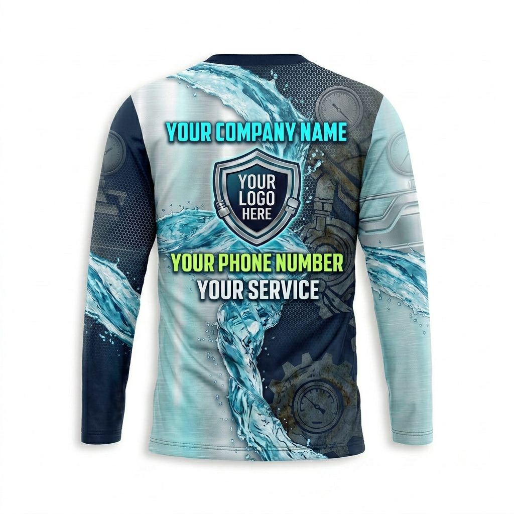 Custom Bleach-Resistant Pressure Washing Uniform Shirt 023