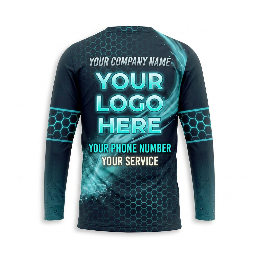 Custom Bleach-Resistant Pressure Washing Uniform Shirt 026