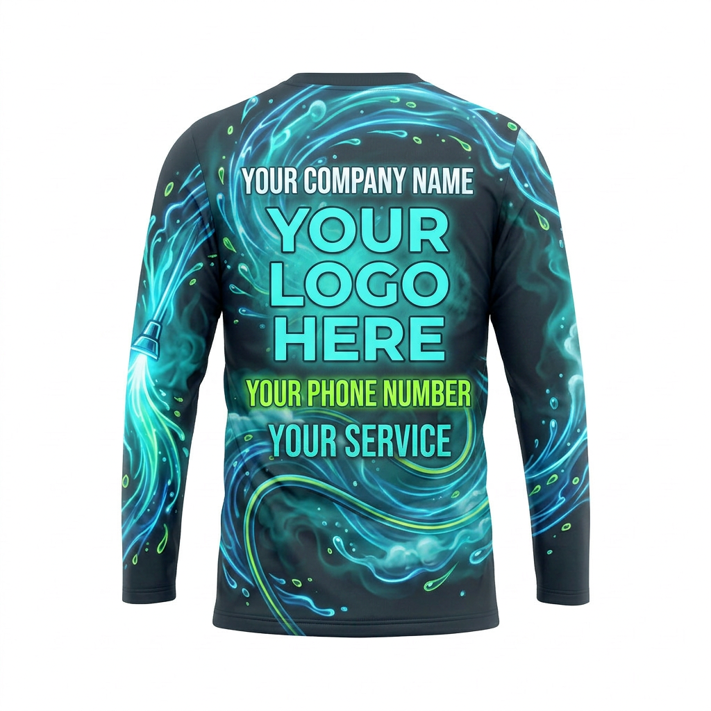 Custom Bleach-Resistant Pressure Washing Uniform Shirt 027