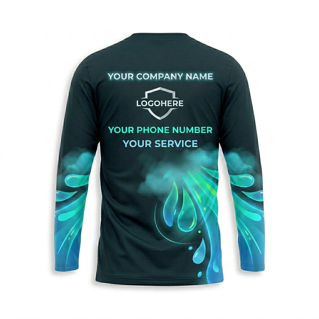 Custom Bleach-Resistant Pressure Washing Uniform Shirt 037
