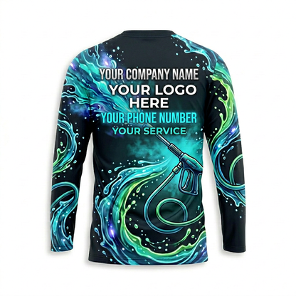 Custom Bleach-Resistant Pressure Washing Uniform Shirt 028
