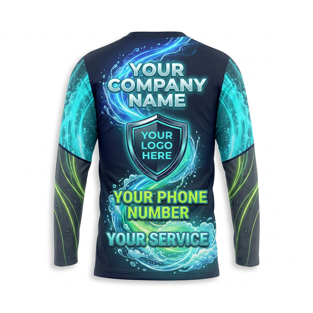 Custom Bleach-Resistant Pressure Washing Uniform Shirt 031