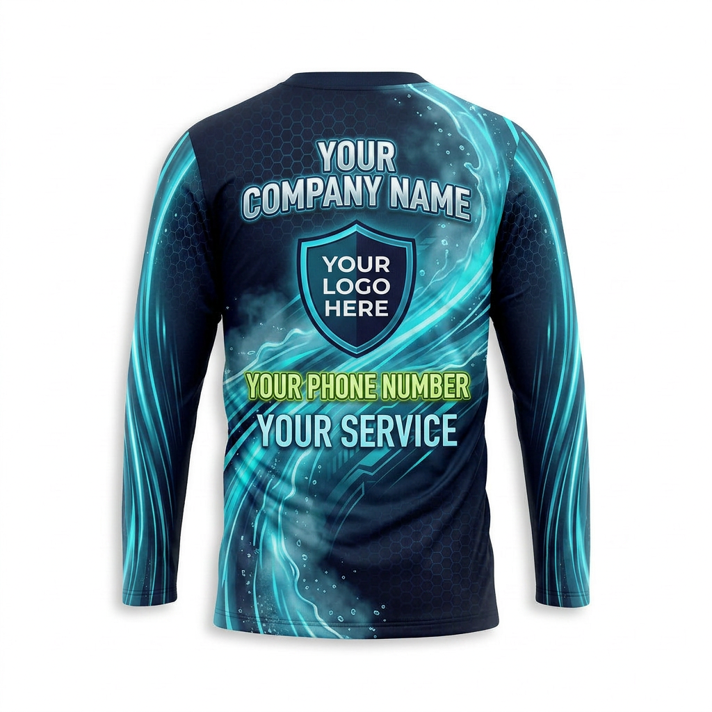 Custom Bleach-Resistant Pressure Washing Uniform Shirt 035