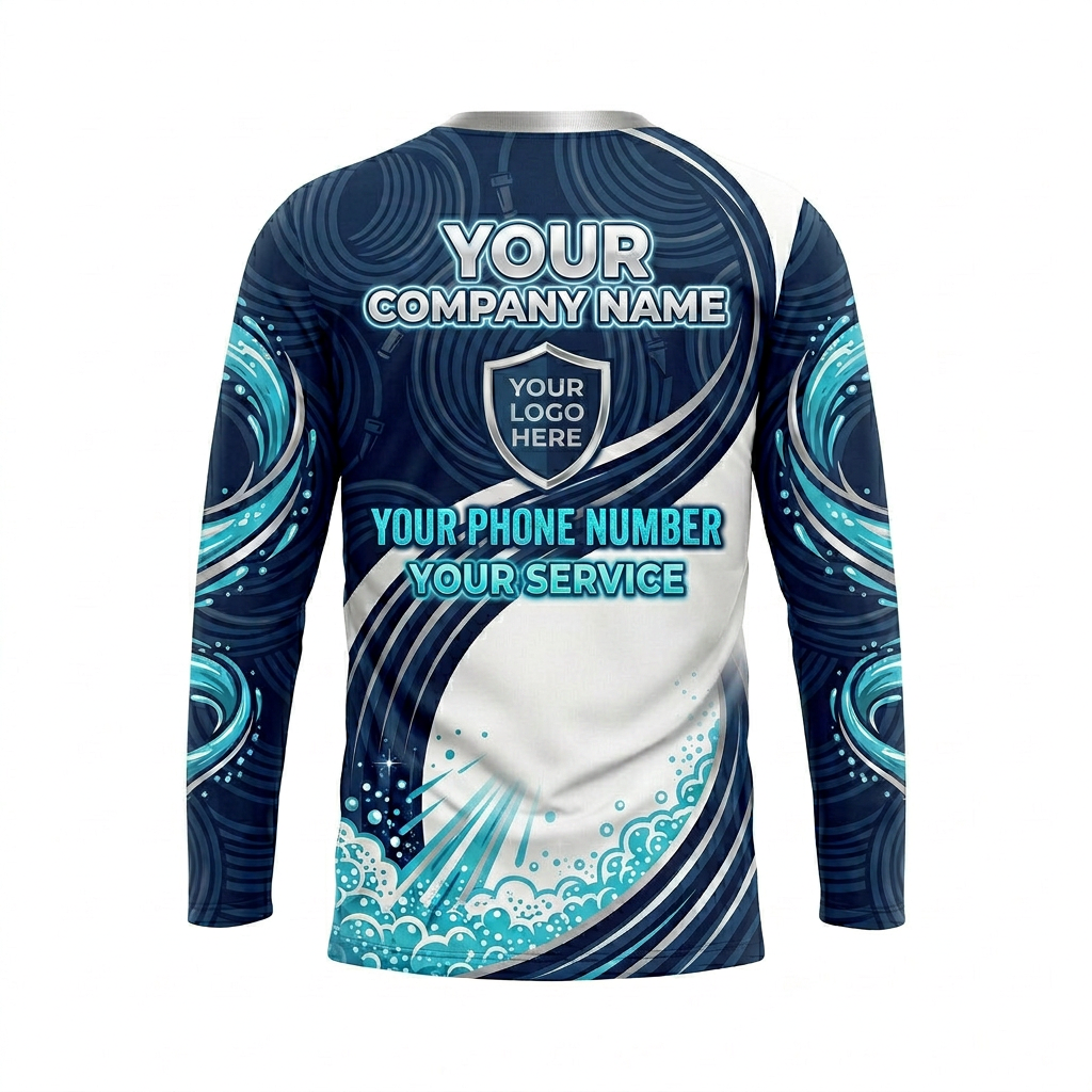 Custom Bleach-Resistant Pressure Washing Uniform Shirt 042