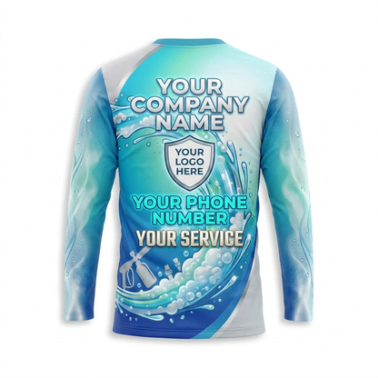 Custom Bleach-Resistant Pressure Washing Uniform Shirt 044