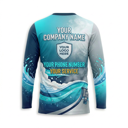 Custom Bleach-Resistant Pressure Washing Uniform Shirt 045