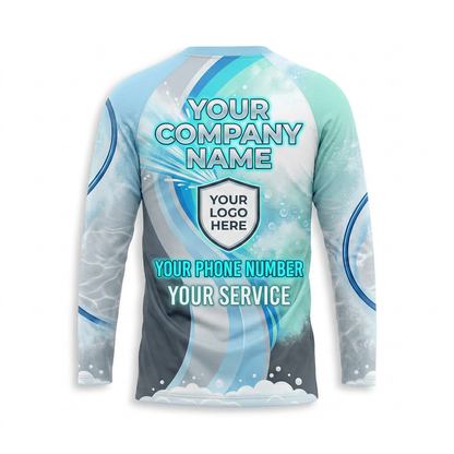 Custom Bleach-Resistant Pressure Washing Uniform Shirt 048