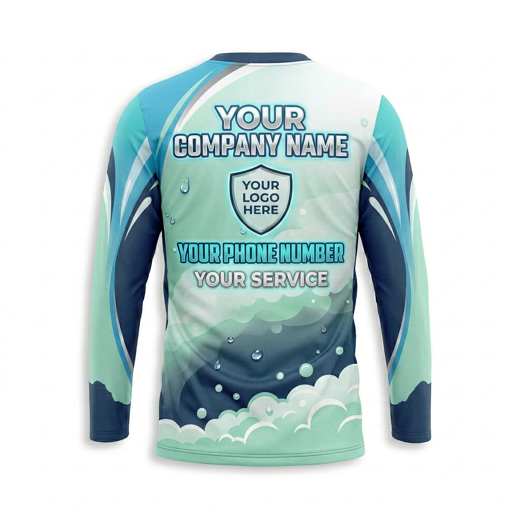 Custom Bleach-Resistant Pressure Washing Uniform Shirt 049