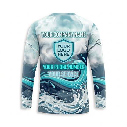 Custom Bleach-Resistant Pressure Washing Uniform Shirt 050