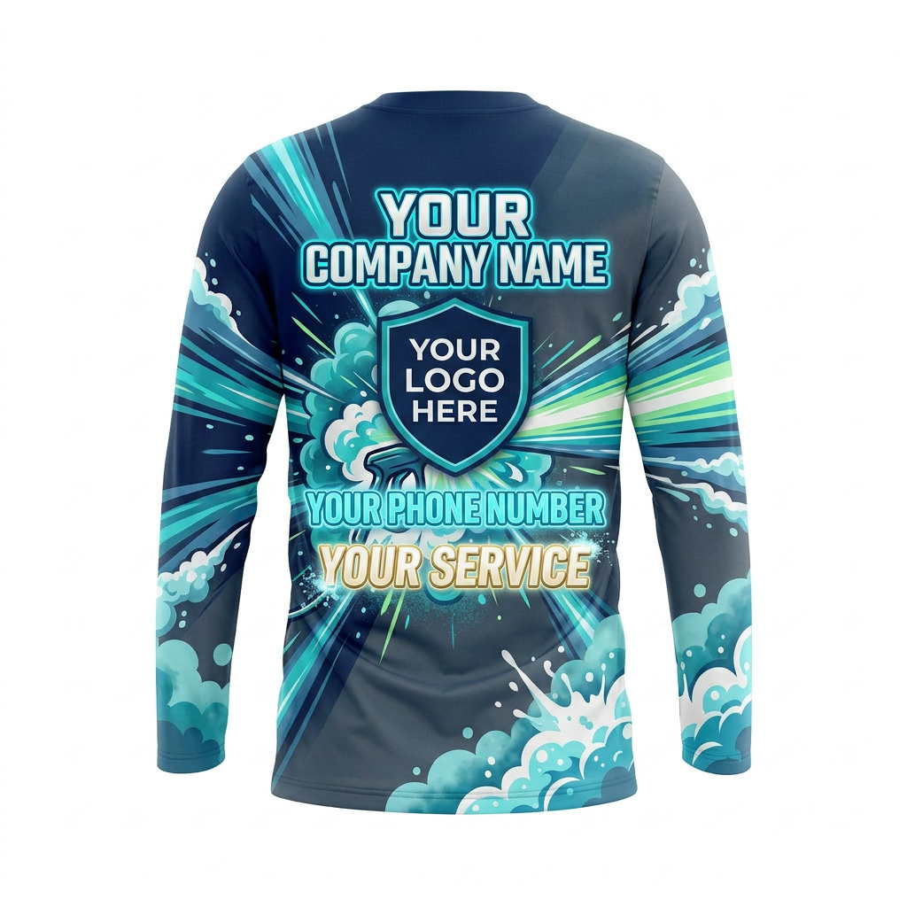 Custom Bleach-Resistant Pressure Washing Uniform Shirt 051