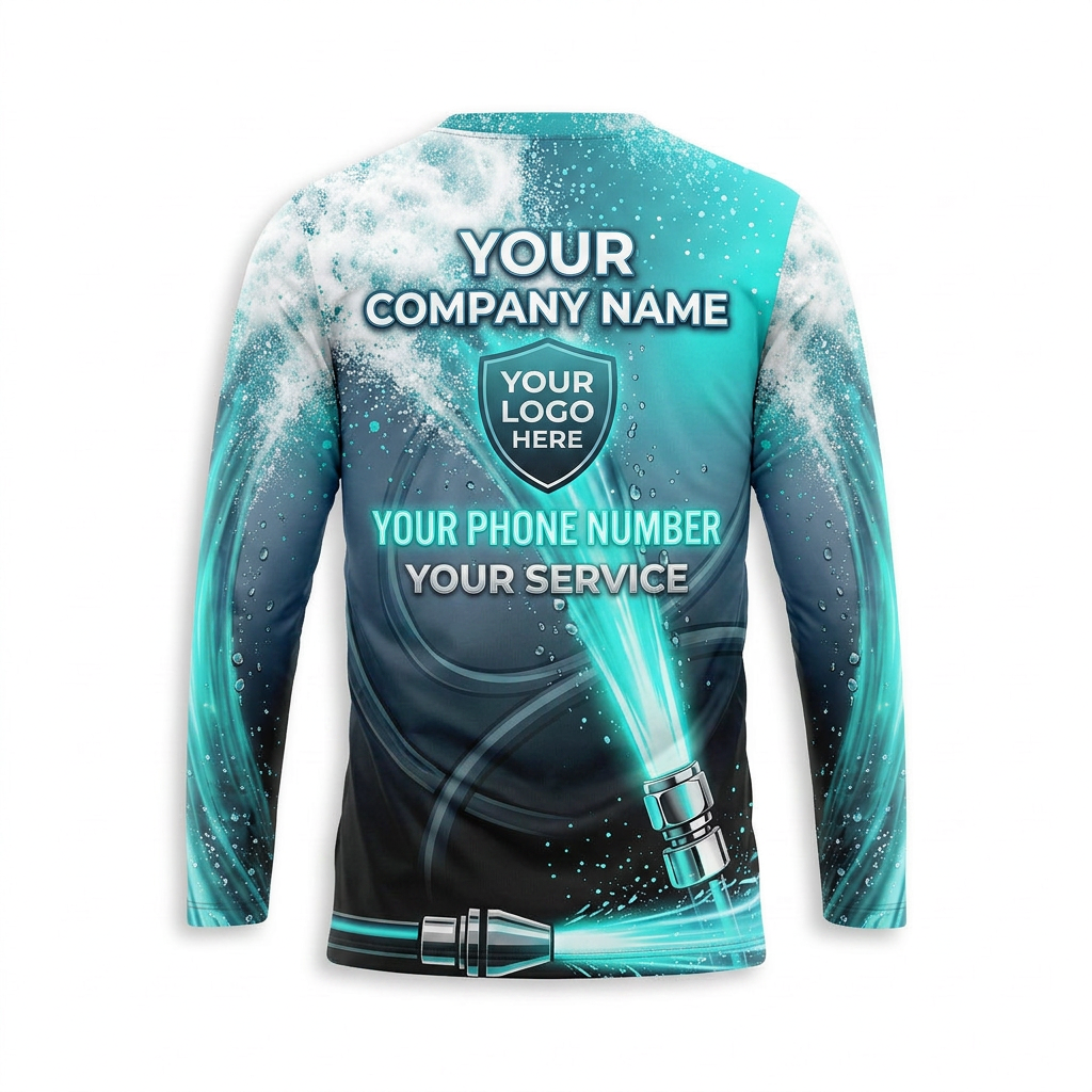 Custom Bleach-Resistant Pressure Washing Uniform Shirt 053