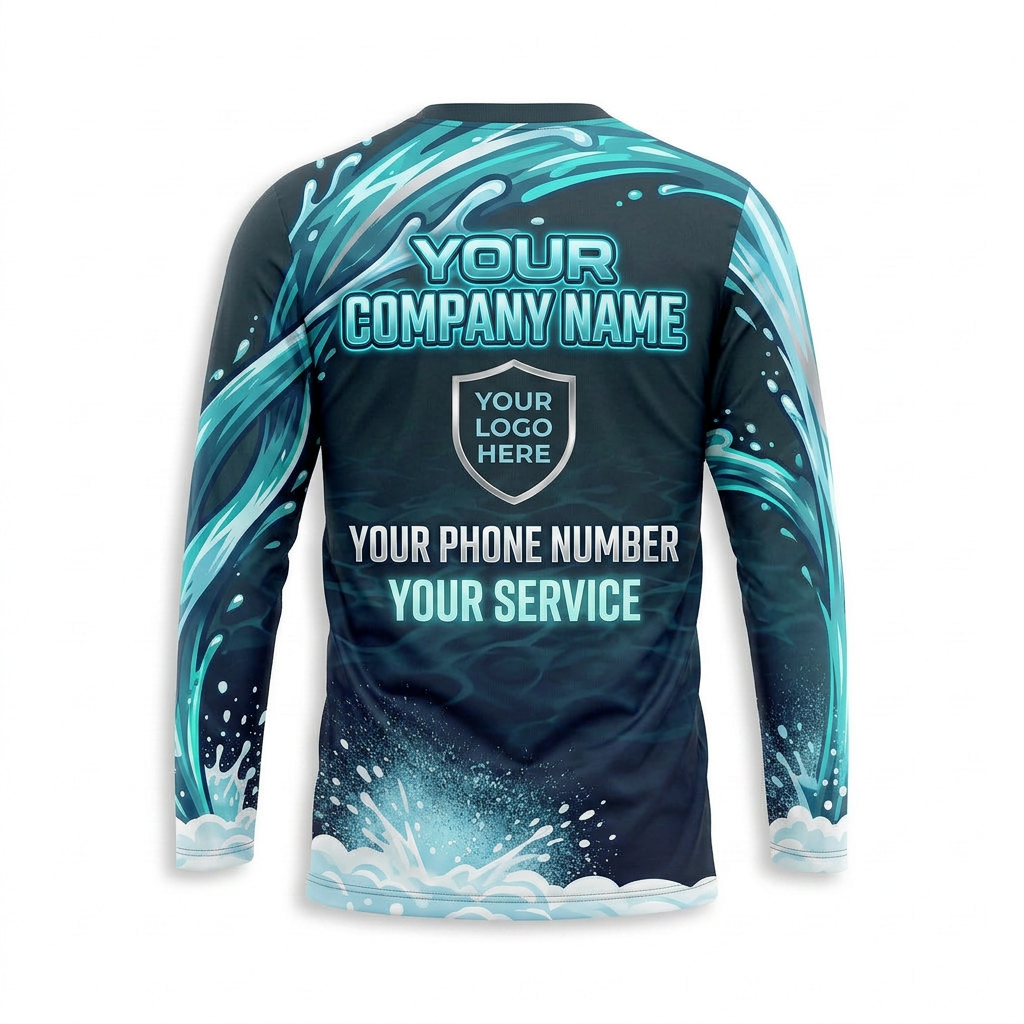 Custom Bleach-Resistant Pressure Washing Uniform Shirt 055