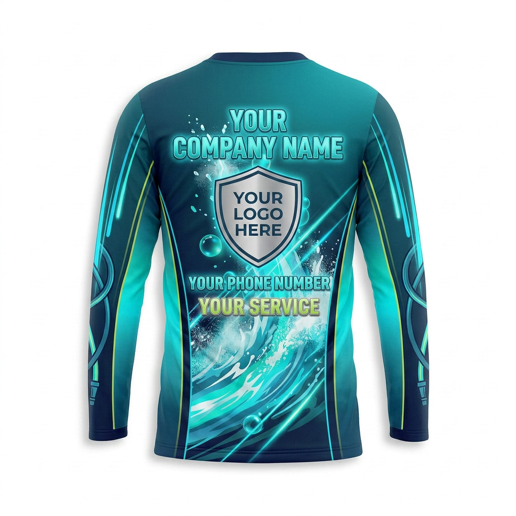 Custom Bleach-Resistant Pressure Washing Uniform Shirt 058