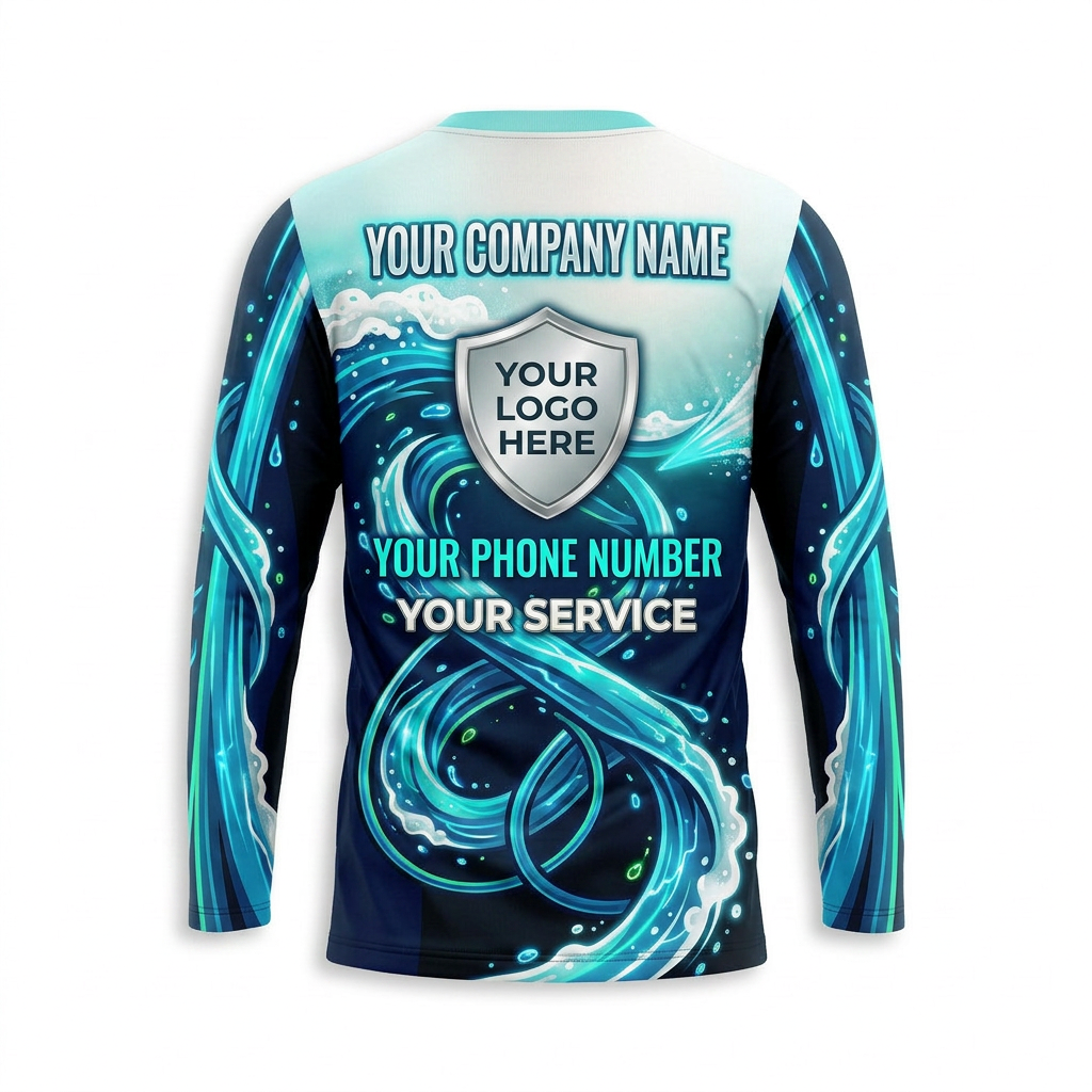 Custom Bleach-Resistant Pressure Washing Uniform Shirt 059