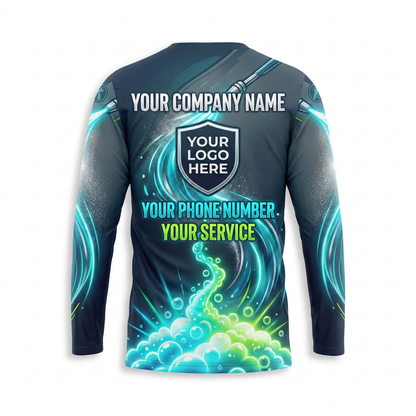 Custom Bleach-Resistant Pressure Washing Uniform Shirt 060