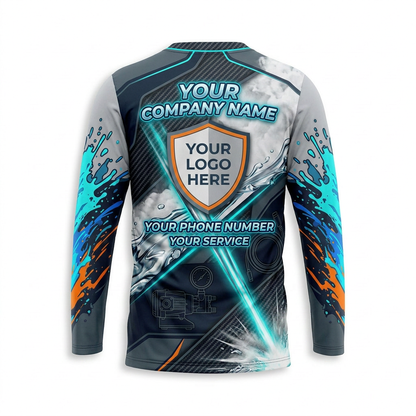 Custom Bleach-Resistant Pressure Washing Uniform Shirt 062
