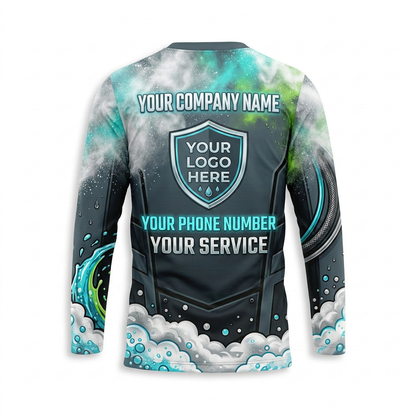 Custom Bleach-Resistant Pressure Washing Uniform Shirt 064