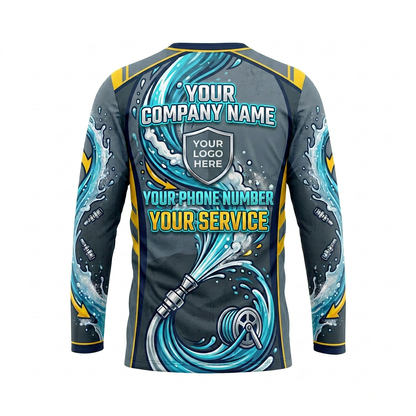 Custom Bleach-Resistant Pressure Washing Uniform Shirt 079
