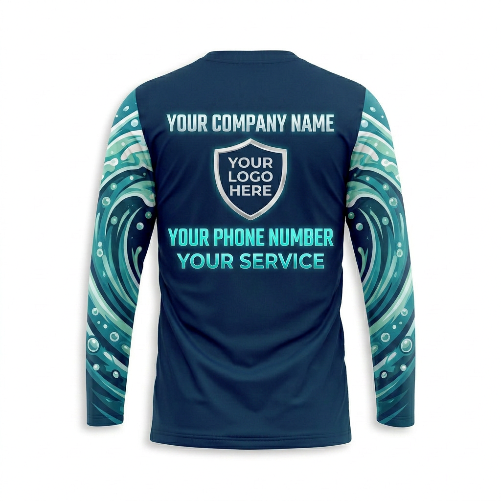 Custom Bleach-Resistant Pressure Washing Uniform Shirt 080
