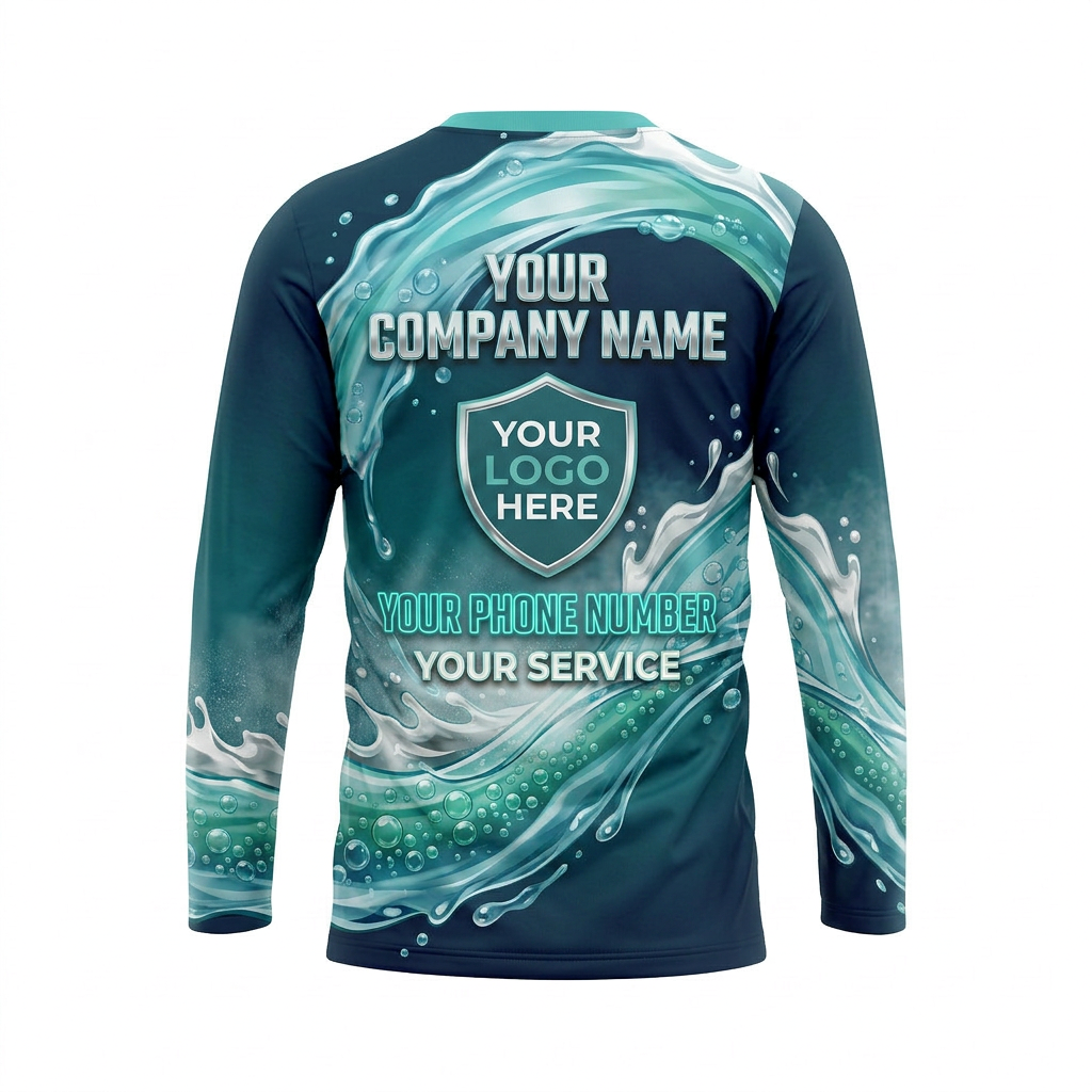 Custom Bleach-Resistant Pressure Washing Uniform Shirt 067
