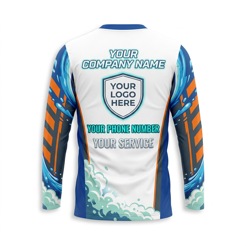 Custom Bleach-Resistant Pressure Washing Uniform Shirt 071