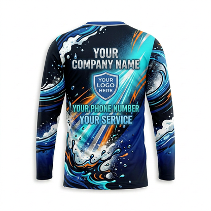 Custom Bleach-Resistant Pressure Washing Uniform Shirt 073