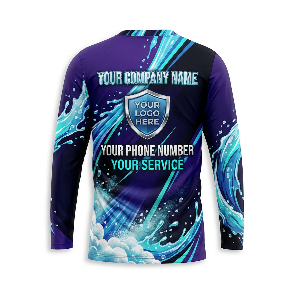 Custom Bleach-Resistant Pressure Washing Uniform Shirt 075