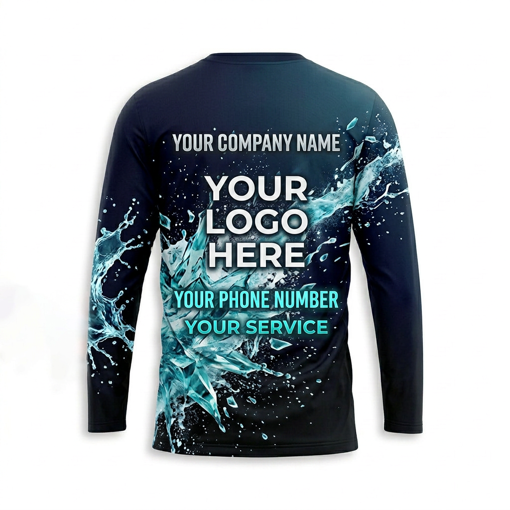 Custom Bleach-Resistant Pressure Washing Uniform Shirt 076
