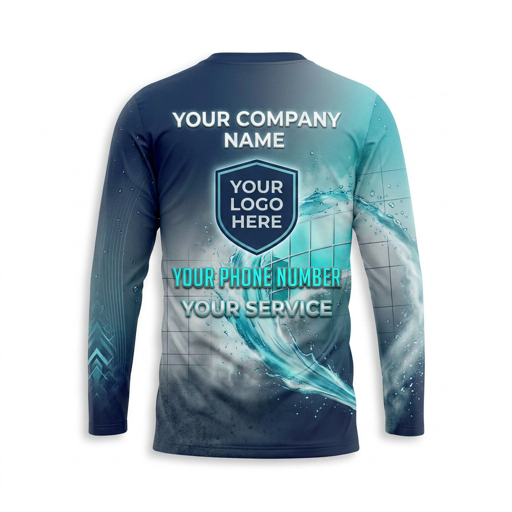 Custom Bleach-Resistant Pressure Washing Uniform Shirt 046
