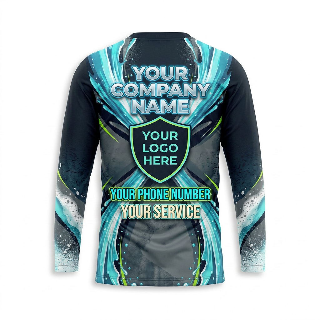 Custom Bleach-Resistant Pressure Washing Uniform Shirt 054