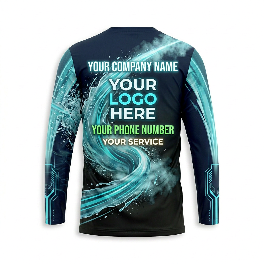Custom Bleach-Resistant Pressure Washing Uniform Shirt 089