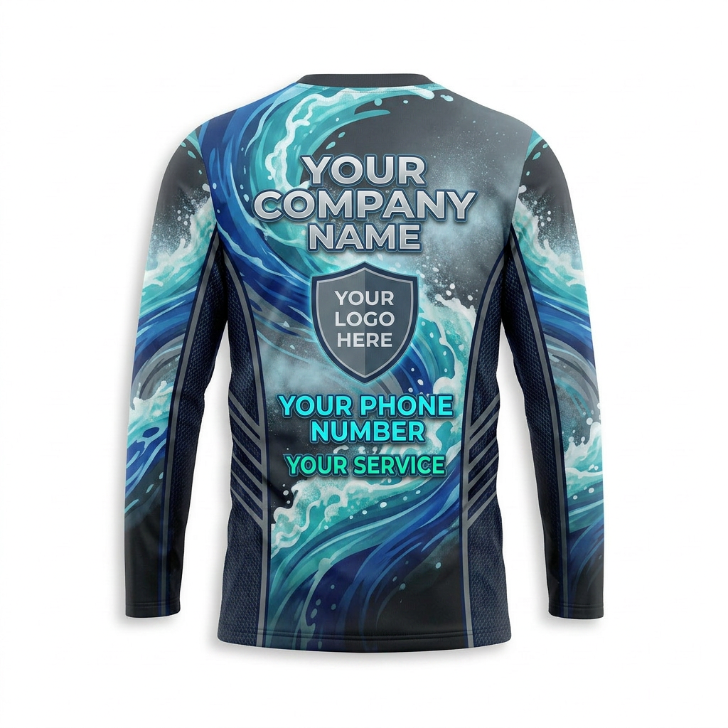 Custom Bleach-Resistant Pressure Washing Uniform Shirt 090