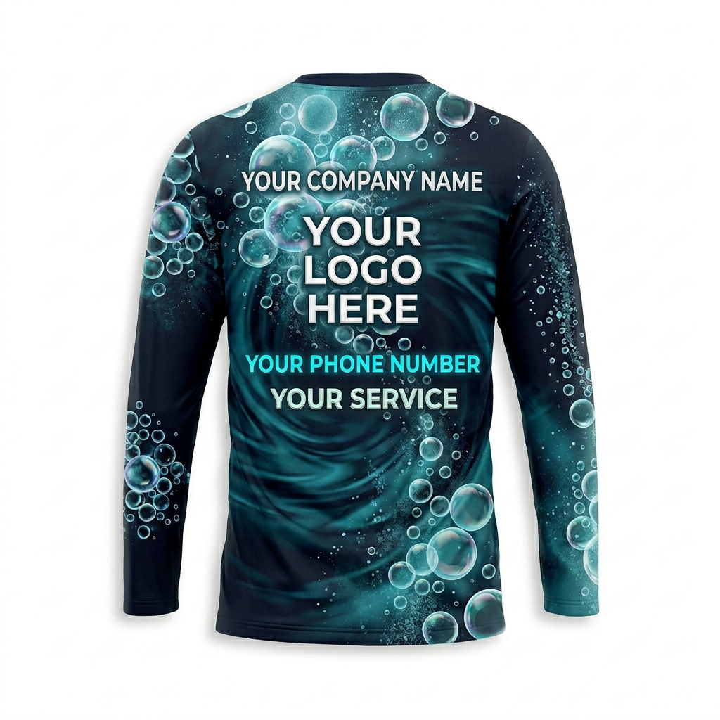 Custom Bleach-Resistant Pressure Washing Uniform Shirt 082