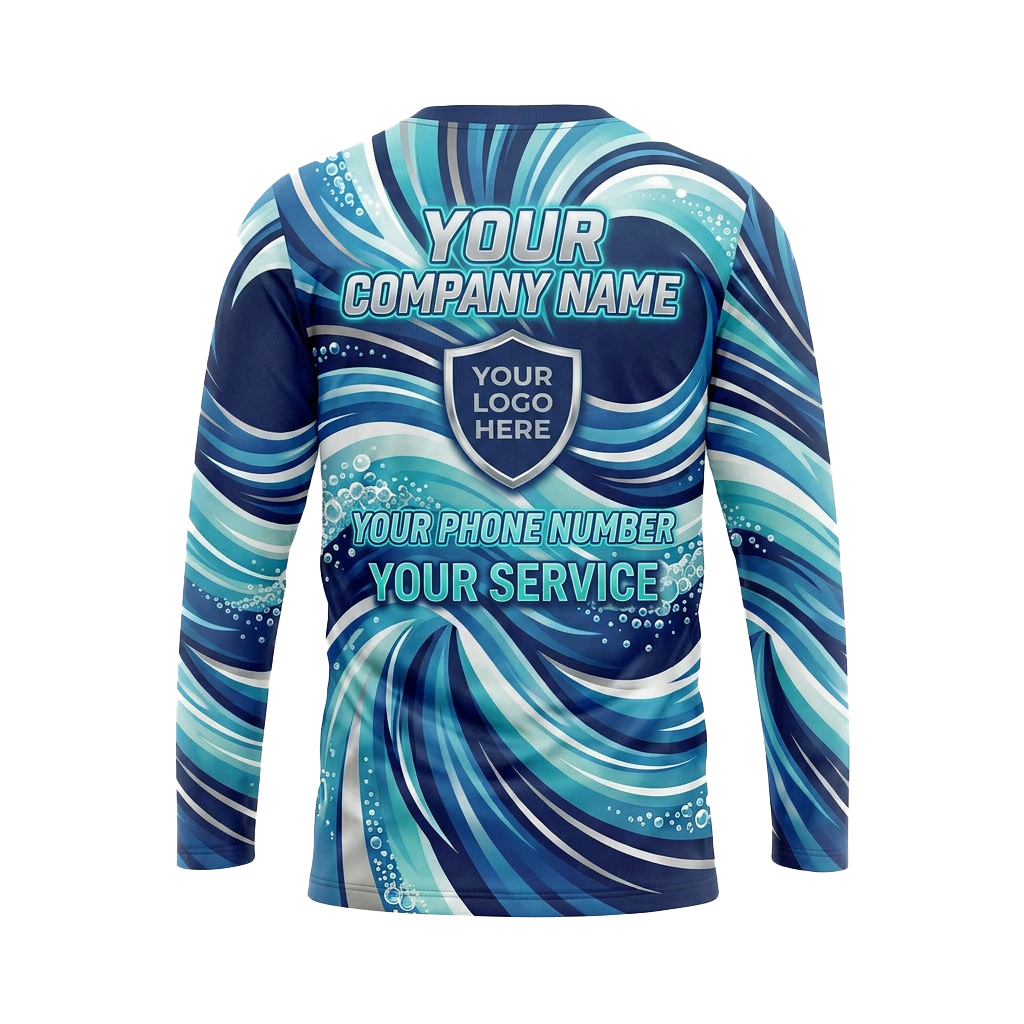 Custom Bleach-Resistant Pressure Washing Uniform Shirt 092
