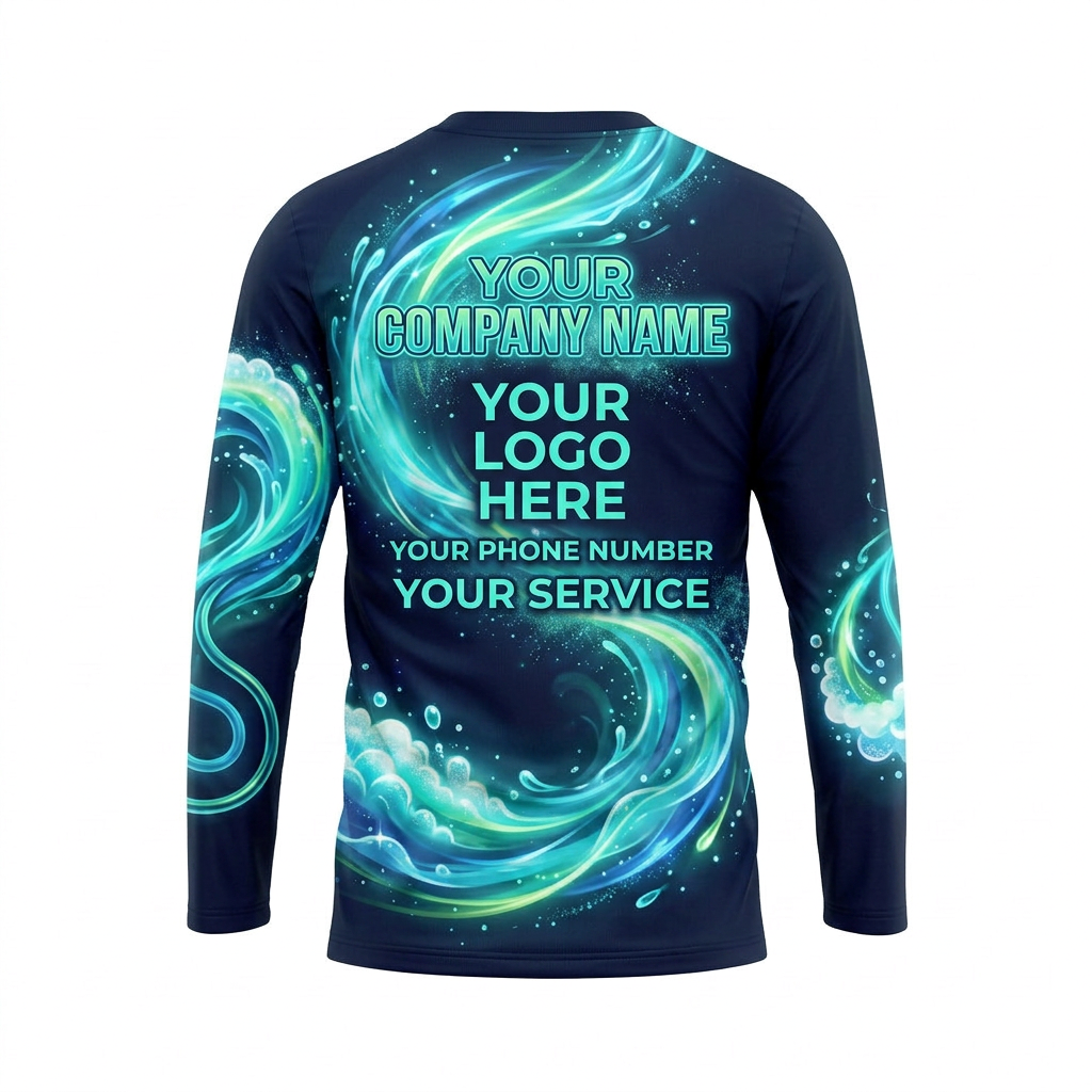 Custom Bleach-Resistant Pressure Washing Uniform Shirt 087