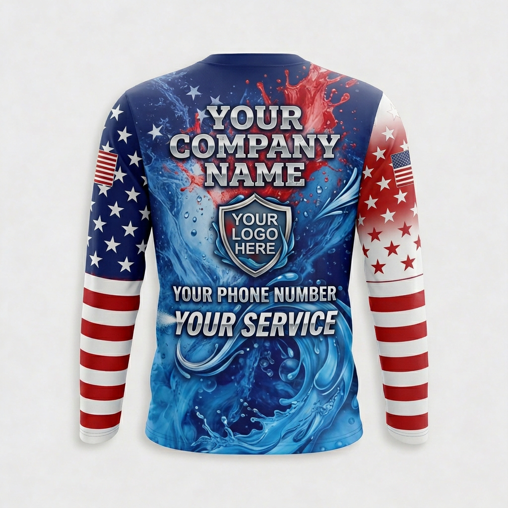 Custom Bleach-Resistant Pressure Washing Uniform Shirt 182