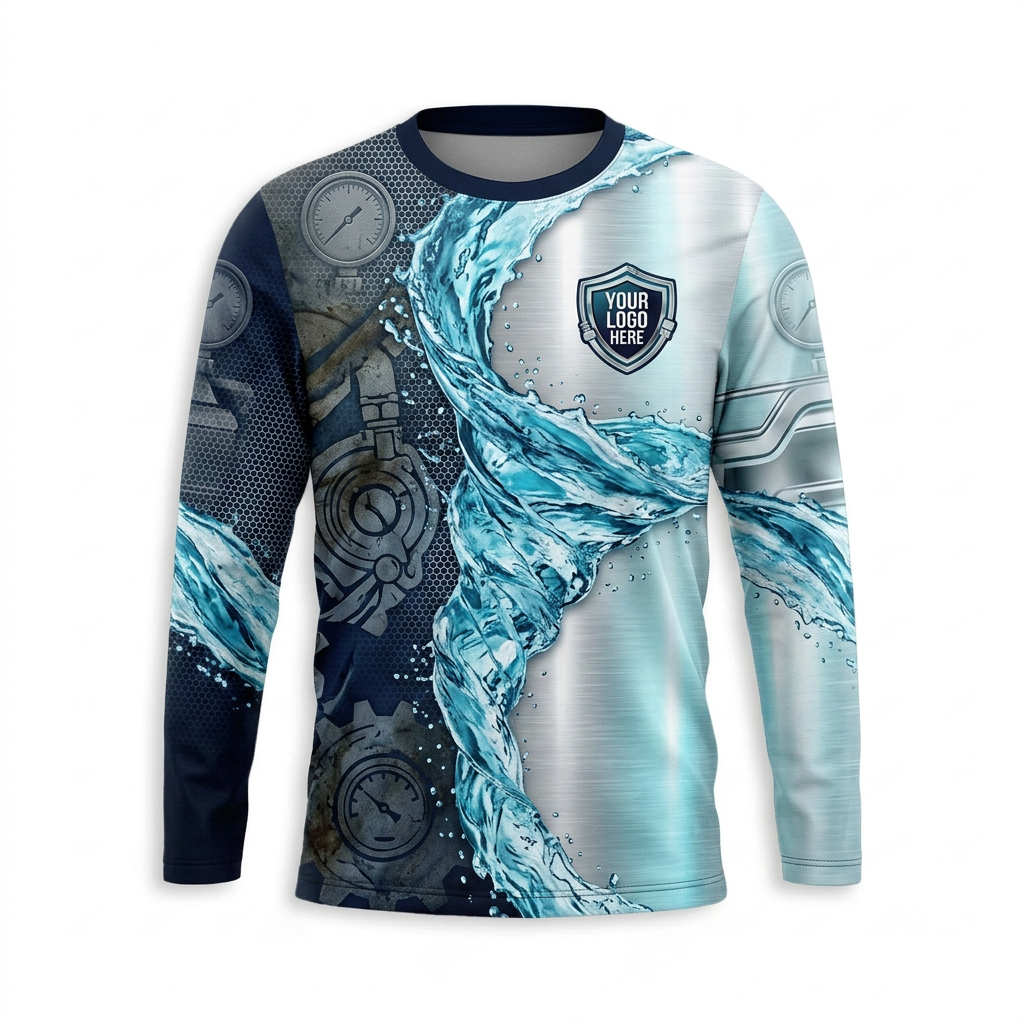 Custom Bleach-Resistant Pressure Washing Uniform Shirt 023