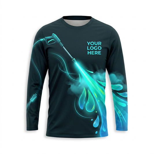 Custom Bleach-Resistant Pressure Washing Uniform Shirt 037