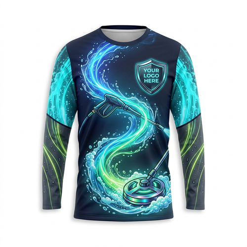 Custom Bleach-Resistant Pressure Washing Uniform Shirt 031